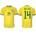 Brazilië Eder Militao #14 Voetbalkleding Thuisshirt WK 2022 Korte Mouwen